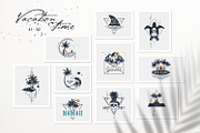 Vacation Time. 50 Logos & Badges, an Illustration by Cosmic Store (Thumbnail 5 of 11)