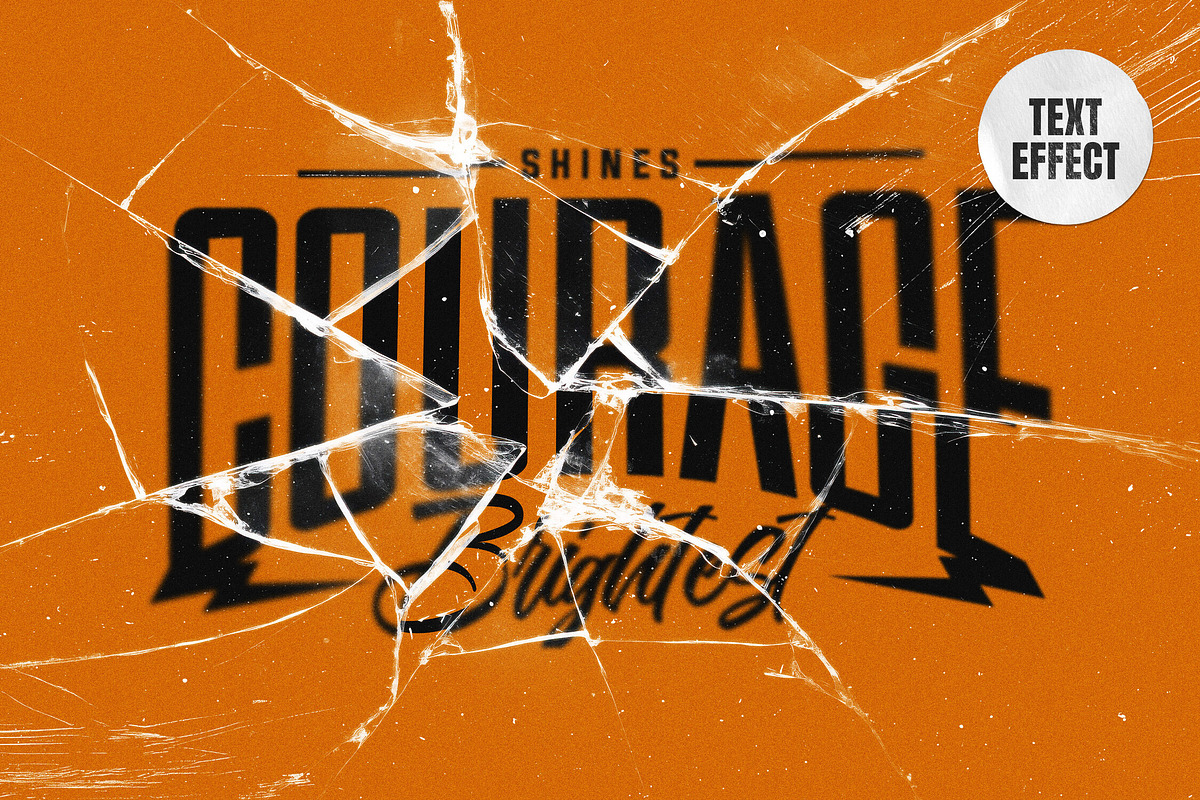 Broken Glass Text & Logo Effect, a Layer Style Add-On by Design Squad (Photo 1 of 5)