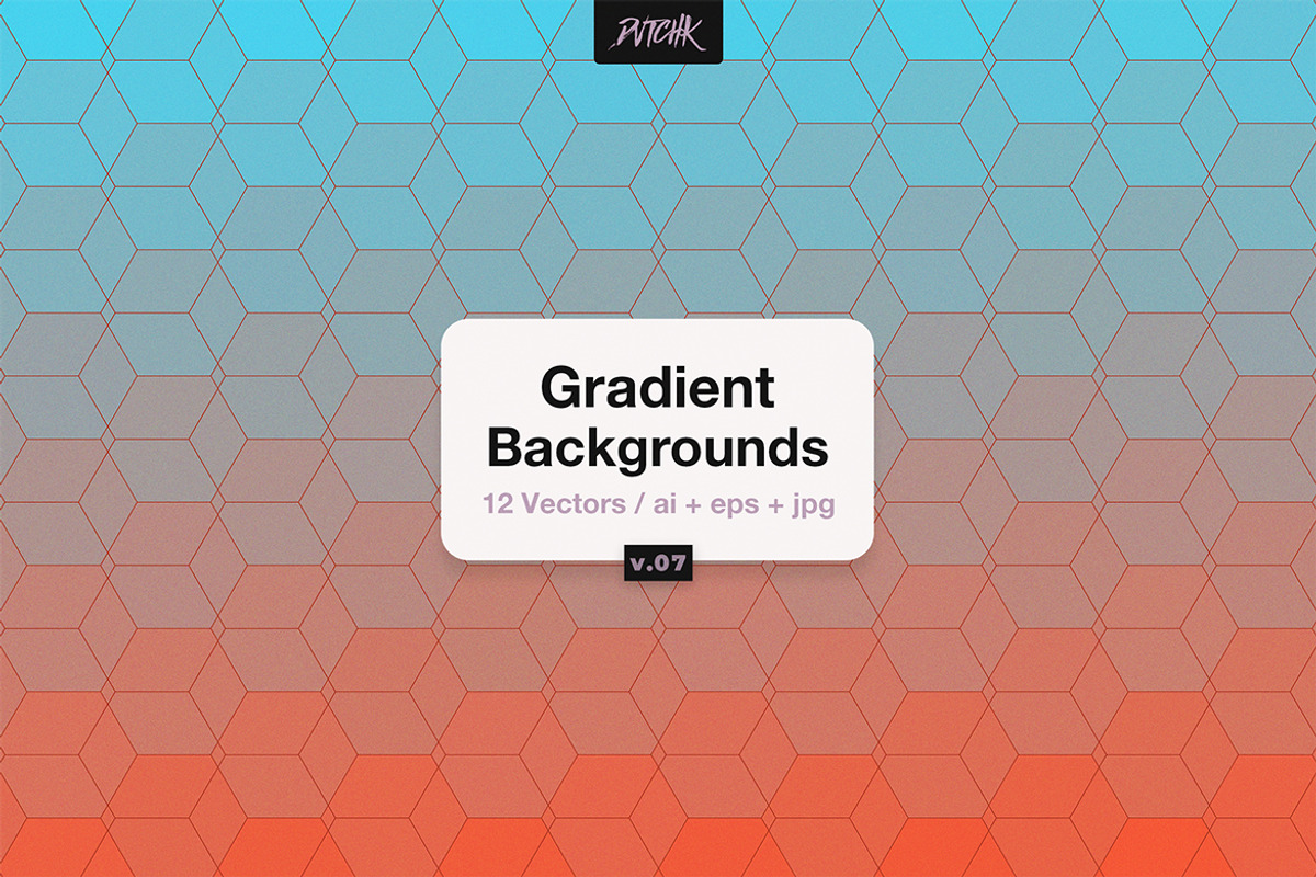 Gradient Hexagonal Backgrounds | V07, a Background Graphic by dvtchk (Photo 6 of 7)