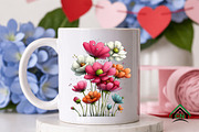 Whimsical Summer Flowers Clipart, an Illustration by Craft Nest (Thumbnail 7 of 12)