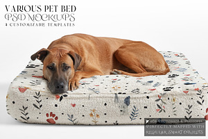 Pet Bed Mockups with Smart Object, a Product Mockup by mock-ups