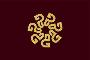 Modern P Flower Logo