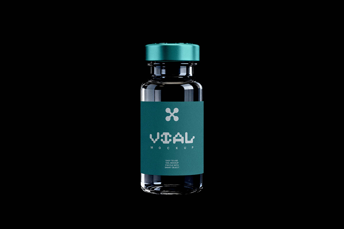 Glass Vial Mockup, a Product Mockup by Design Squad (Photo 2 of 3)