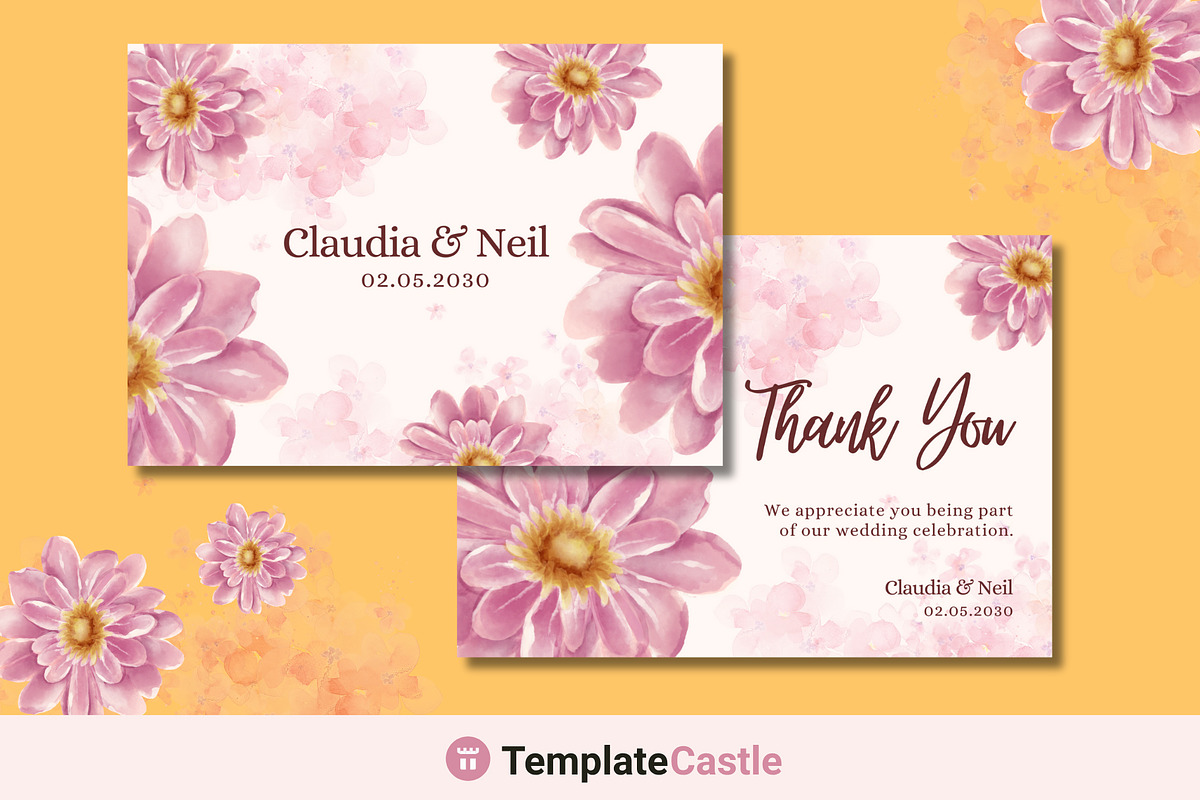 Thank You Card Template for Canva, a Design Template by TemplateCastleStore (Photo 2 of 4)