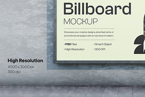 Billboard Mockup - Outdoor View, an Advertising Mockup by graphicsauce