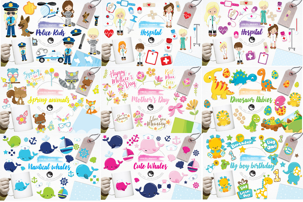 4000 in 1 - GRAPHIC GIANT BUNDLE, an Illustration by PrettyBundles (Photo 15 of 22)