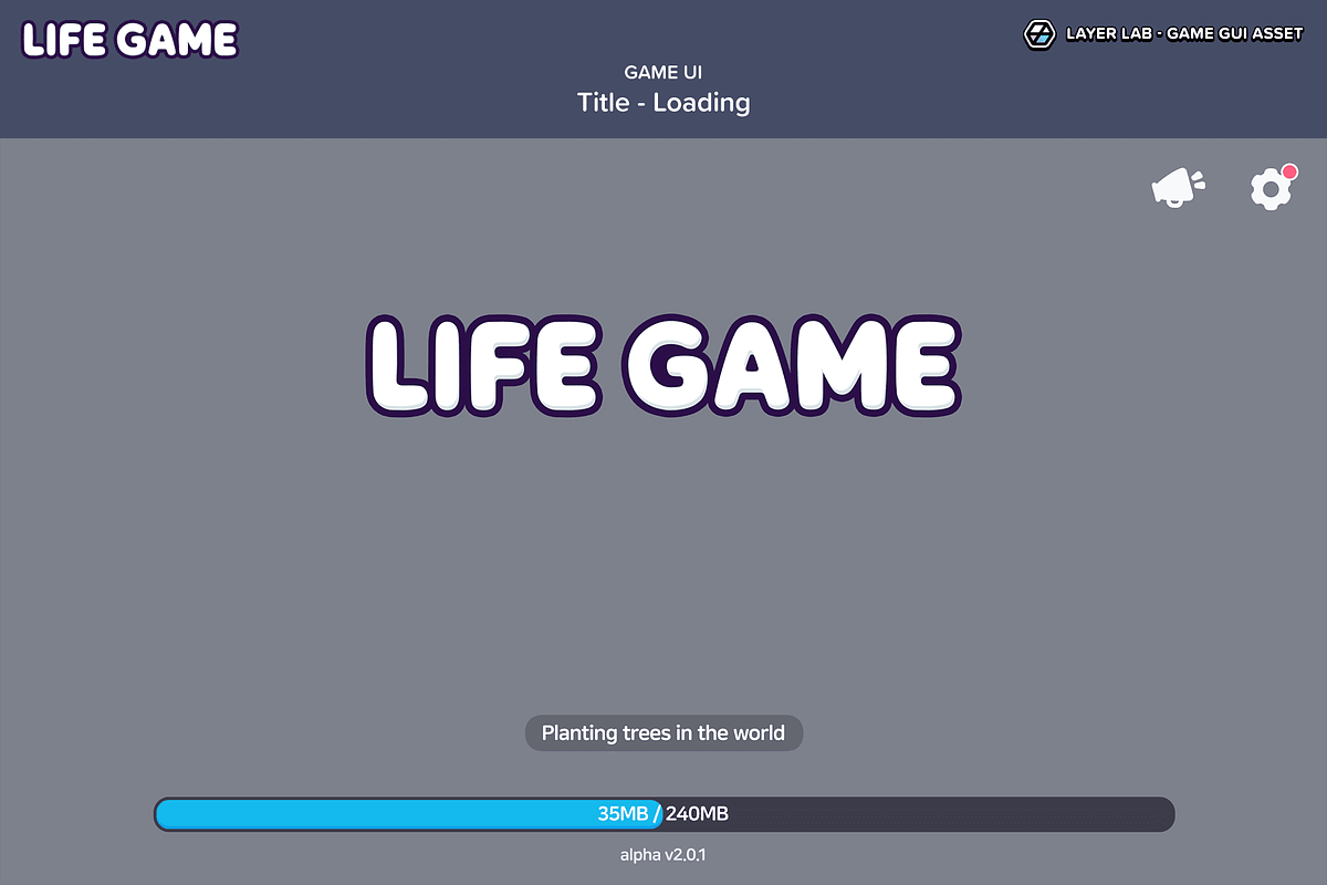 GUI - Life Game, an UI Kit Template by LAYERLAB (Photo 8 of 55)