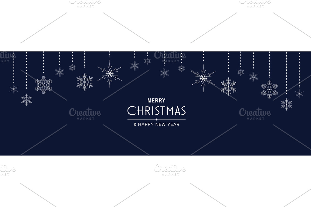Merry Christmas Minimal Banner, a Templates & Theme by alexdndz