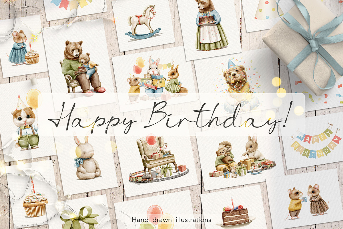 Happy Birthday!, an Animal Illustration by Mimomy (Photo 1 of 12)