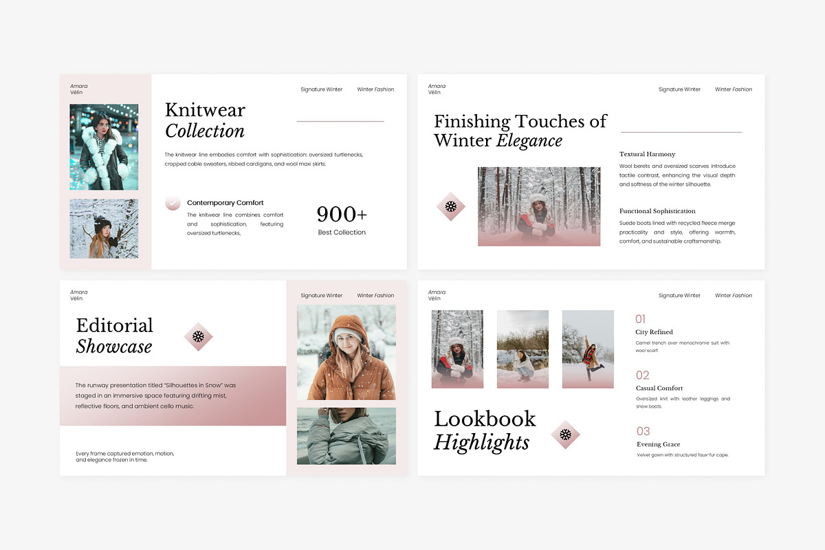 Winter Fashion Powerpoint Template preview 4