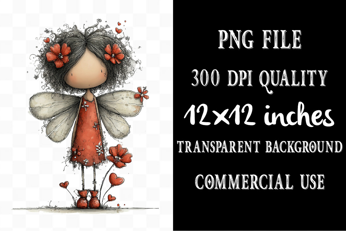 Valentines Fairy Clipart, an Illustration by Designking (Photo 4 of 5)