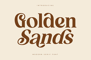 Golden Sands Modern Serif Font