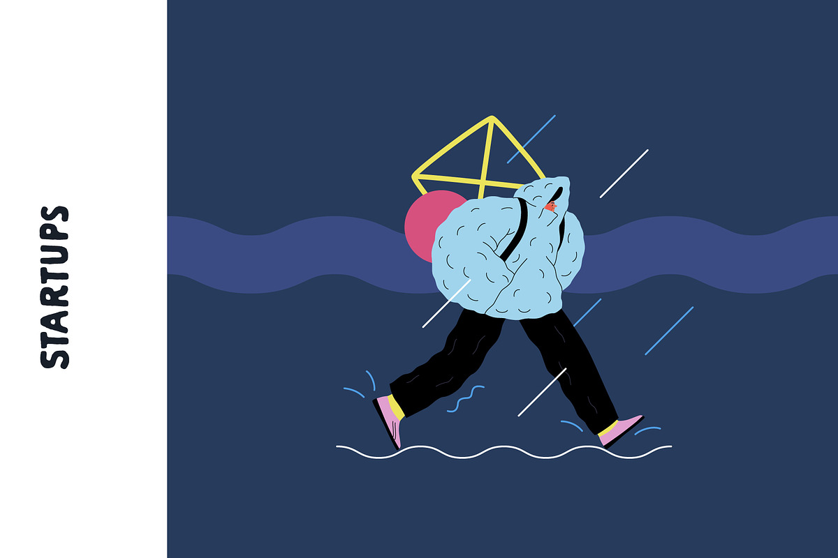 Startups flat vector illustrations, a Templates & Theme by Grivina's shop (Photo 13 of 45)