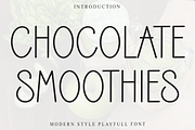 Chocolate Smoothies, a Sans Serif Font by FreshTypeINK (Thumbnail 1 of 8)