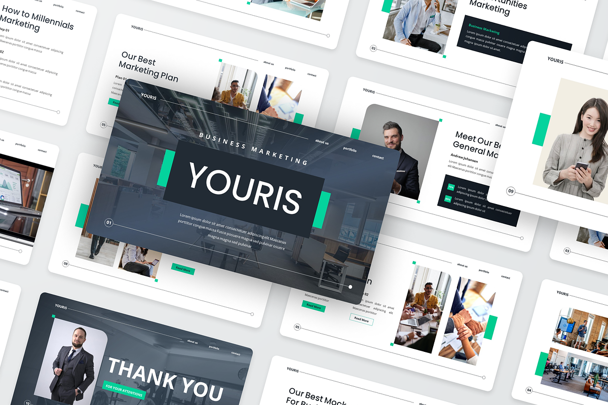 Business Marketing Google Slide, a Presentation Template by SquidPixey (Photo 5 of 6)