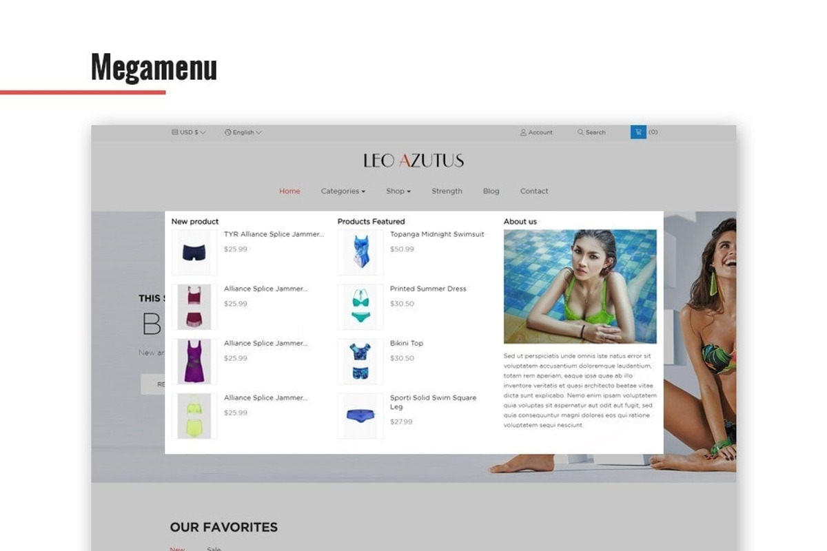 Leo Azutus Responsive Prestashop, a Bootstrap Template by LeoTheme (Photo 5 of 7)