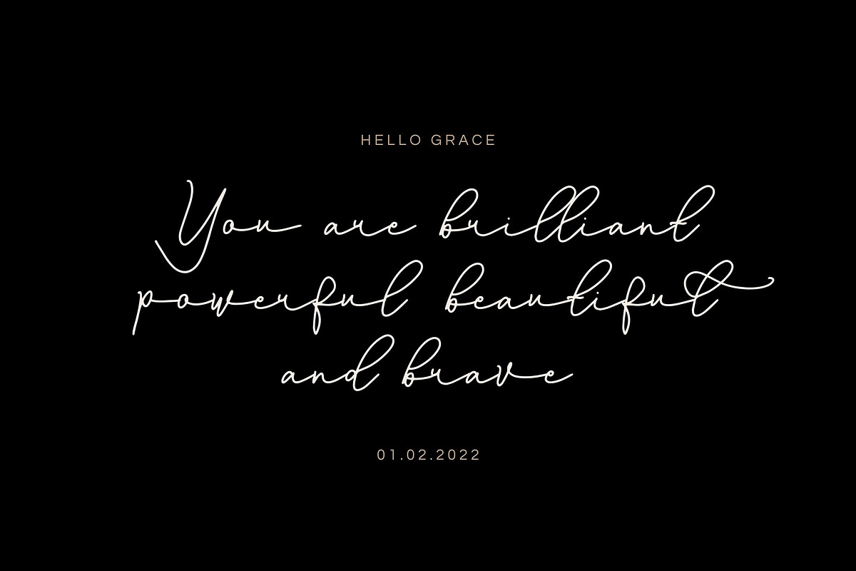 The Bronych - Handwritten Script, a Script Font by Imoodev (Photo 4 of 5)