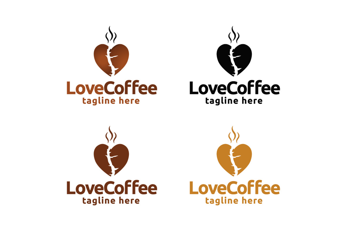 Love Coffee Logo Template, a Branding & Logo Template by emotions76 (Photo 3 of 3)