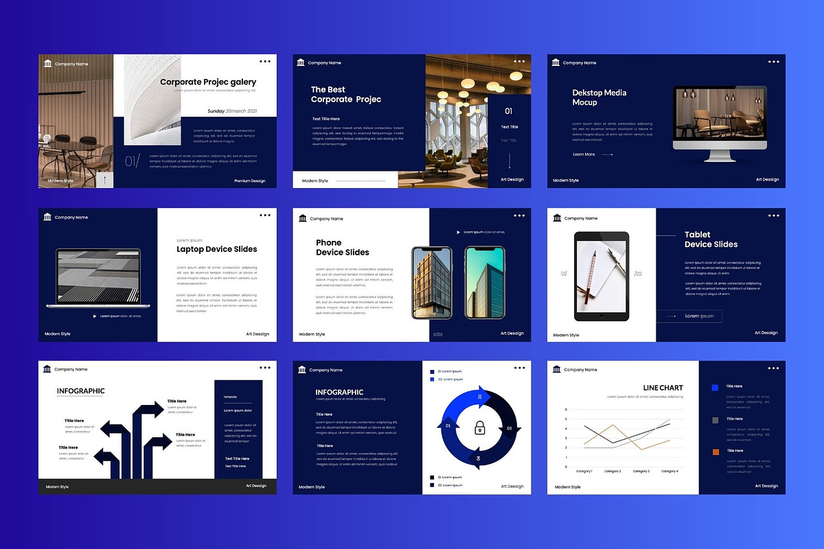 Corporate  Business PowerPoint, a Presentation Template by Rizki Herdian (Photo 5 of 6)