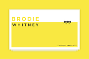 Brodie Whitney Business Card, a Business Card Template by D | S Creative Design (Thumbnail 1 of 5)