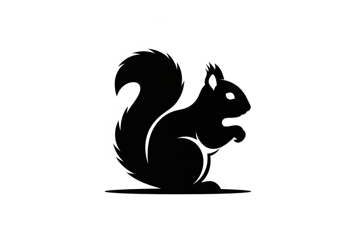Squirrel Silhouette Vector Bundle, an Illustration by yasushie (Photo 33 of 48)