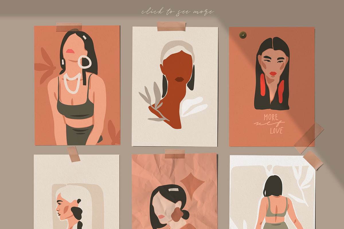 Abstract feminine portrait creator, a Person Illustration by Anastasy_helter (Photo 4 of 10)