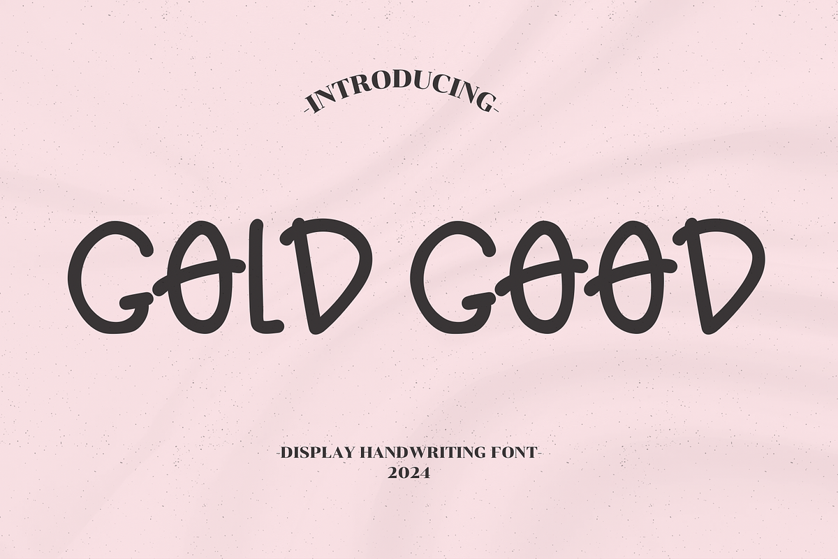 Gold good handwriting font, a Handwritten Font by JJuta (Photo 1 of 7)