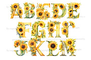 Sunflowers Alphabet | Yellow Letter, a Seasonal Illustration by GlamArtZhanna (Thumbnail 2 of 5)