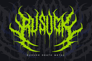 Munderic Godas Death Metal Font