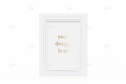 White 5x7 frame isolated mockup, a Print Template by JustLikeMyDesktop (Thumbnail 2 of 3)