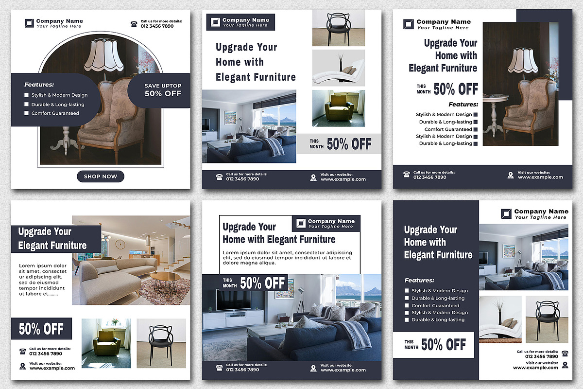 Furniture | 50 Posts | Insgram Posts, a Social Media Template by Mohammad Sarfaraz (Photo 4 of 6)