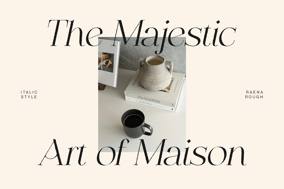 Raena Rough, a Serif Font by Craft Supply Co. (Photo 2 of 8)