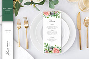Wedding set - Tropical blossom, an Invitation Template by Alewiena (Thumbnail 6 of 14)