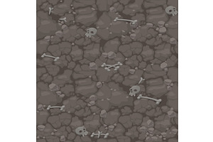 Ground Seamless Pattern, Soil Scary