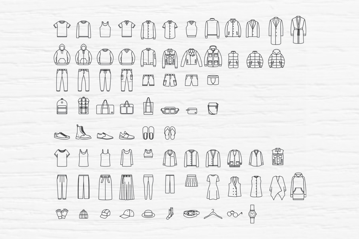 Clothing Essential Vector, an Object Graphic by Dega Syukurilah (Photo 4 of 4)
