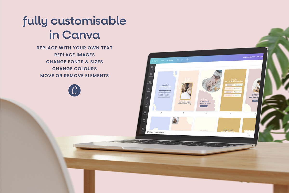 Sleep Coach Instagram Templates, a Social Media Template by Templatez.Co (Photo 6 of 8)