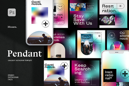 Pendant - Gradient Instagram Pack