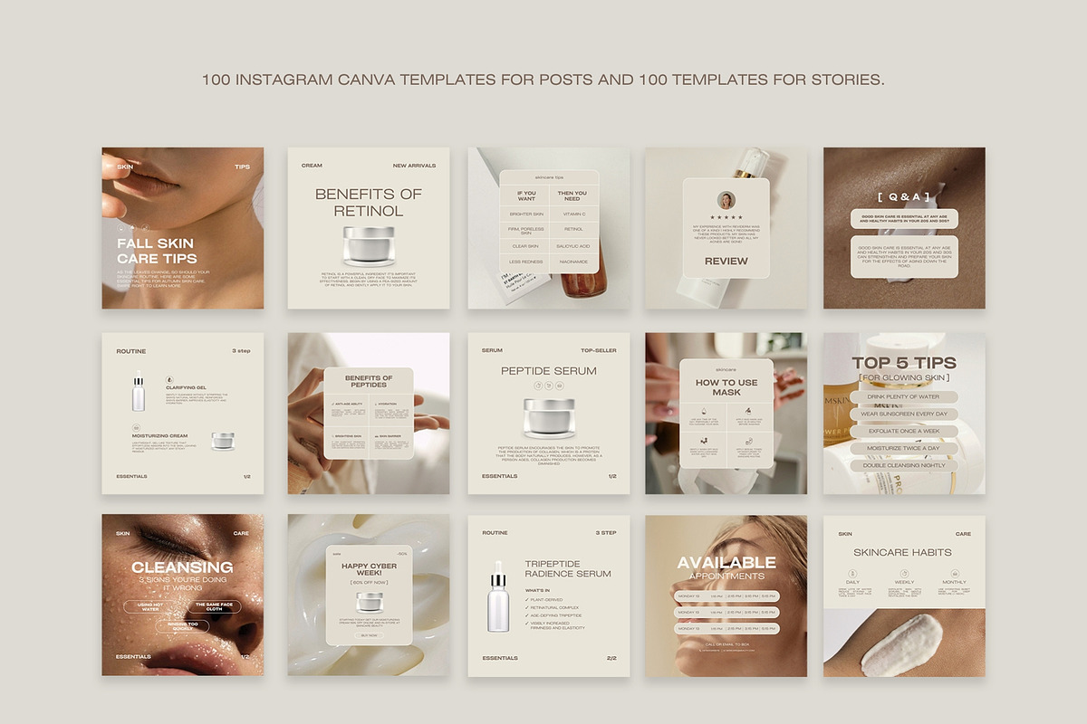 800 Beauty Instagram Content Kit, a Social Media Template by Instprofi | Studio Estimo (Photo 17 of 26)