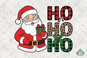 Santa Claus Ho Ho Ho Sublimation PNG, an Illustration by Craft Nest (Thumbnail 1 of 6)