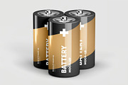 Battery C Mock-up, a Product Mockup by zippypixelstudio (Thumbnail 5 of 9)