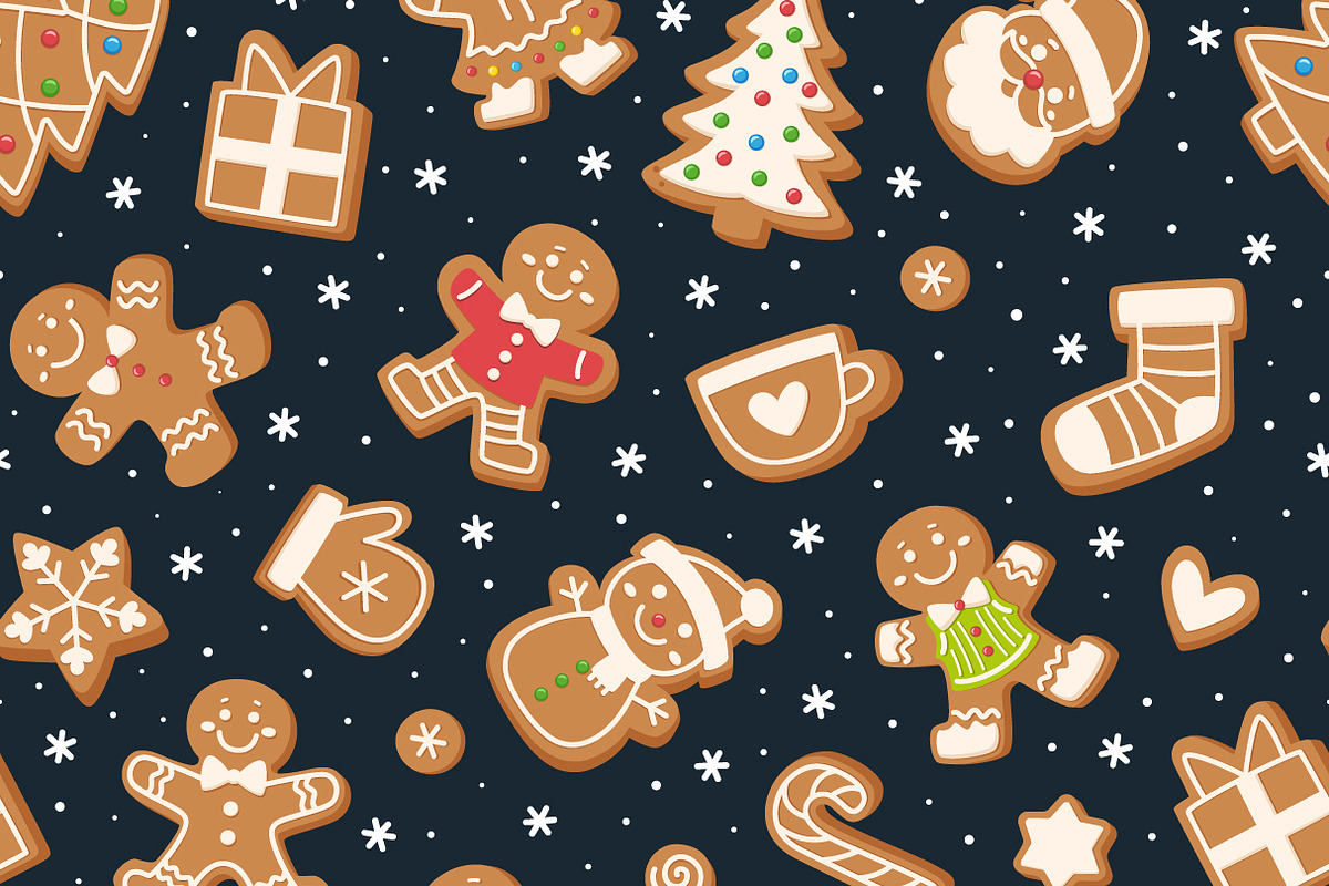 Christmas Gingerbread Pattern Set, a Pattern Graphic by Barsuk's Shop (Photo 8 of 10)