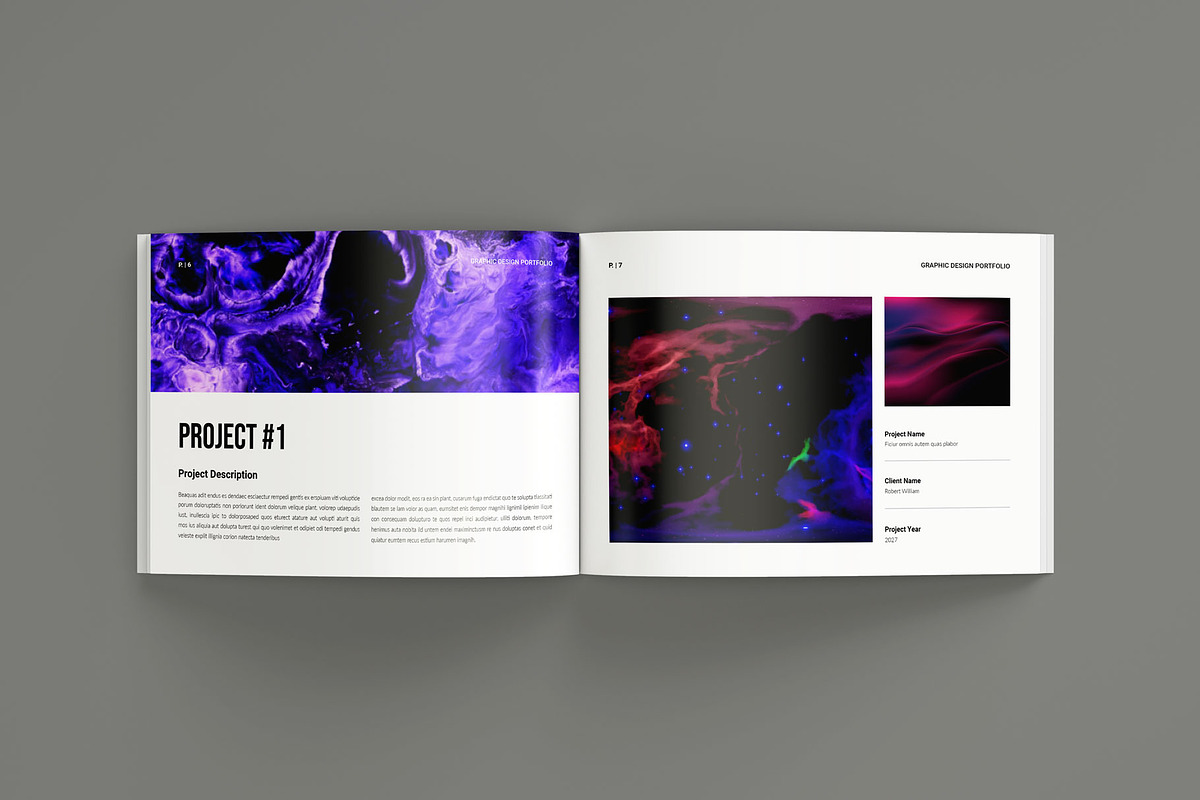 Colorful Portfolio Layout Landscape, a Brochure Template by Seeing-art (Photo 4 of 10)