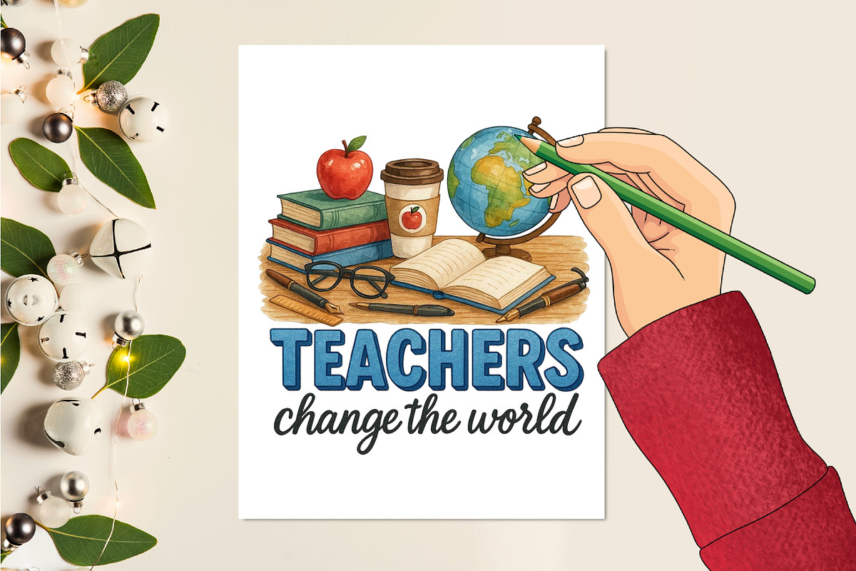 Teachers Change The World Png, a Seasonal Illustration by Rose Art (Photo 2 of 4)