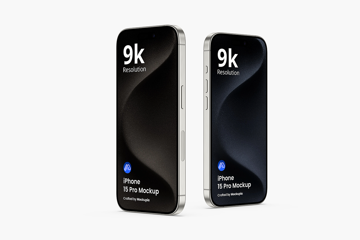 iPhone 15 Pro Mockups Vol 2, an iPhone Mockup by Mockupia (Photo 4 of 5)