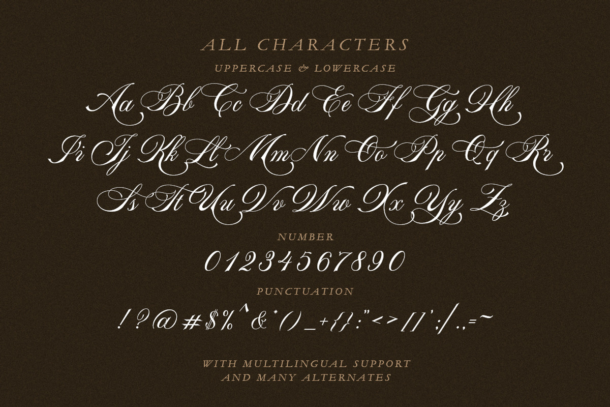 La Graziela - Copperplate Font, a Script Font by Letterhend Studio (Photo 8 of 9)