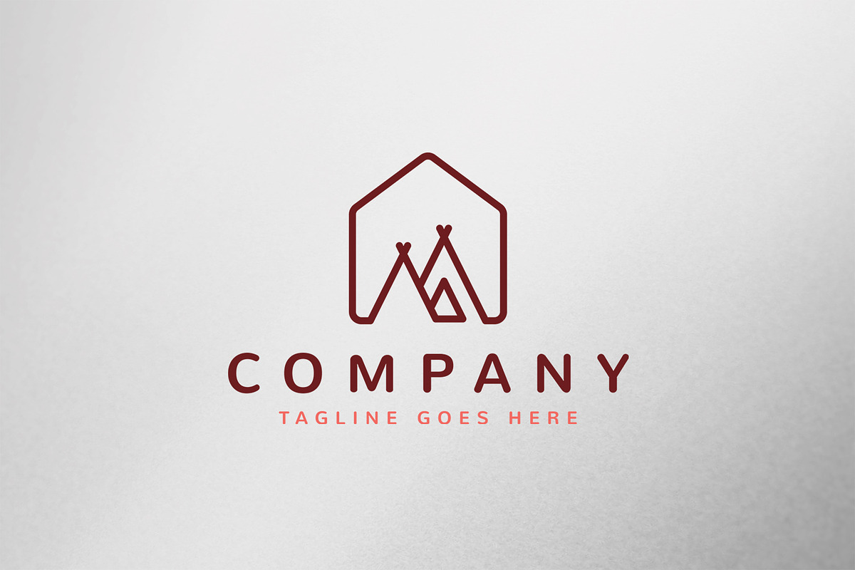 Tent House Logo, a Branding & Logo Template by C_Monica (Photo 1 of 3)