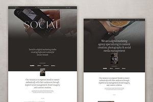 Social: Squarespace 7.1 Template