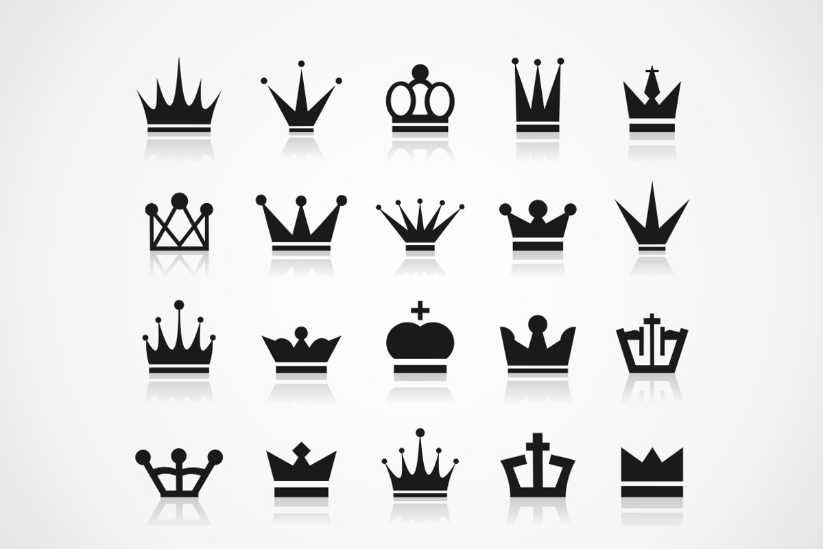 Crown an icon, an Outline Icon by Vector