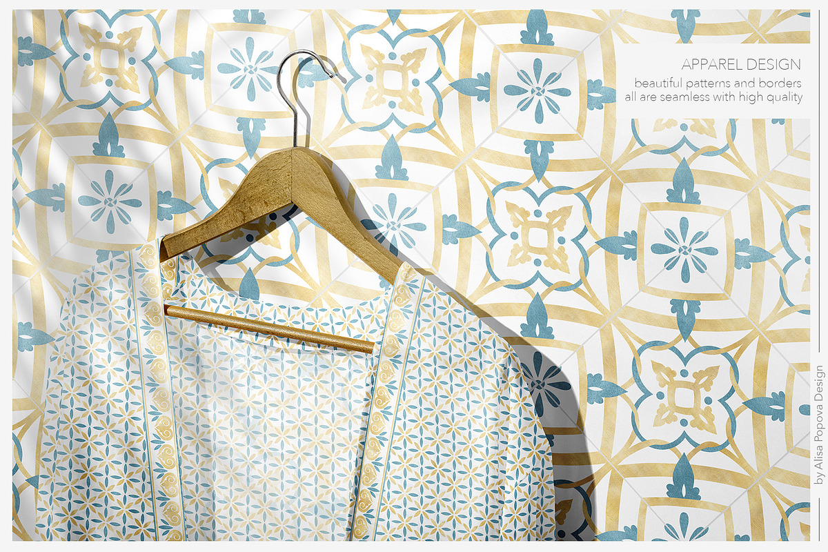 Islamic Moroccan & Azulejos Patterns, a Pattern Graphic by Alisa Fimen Design (Photo 8 of 11)