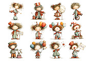 Circus Kids and Animals Clipart, a Person Illustration by Nicolle's Colorful Art (Thumbnail 2 of 12)